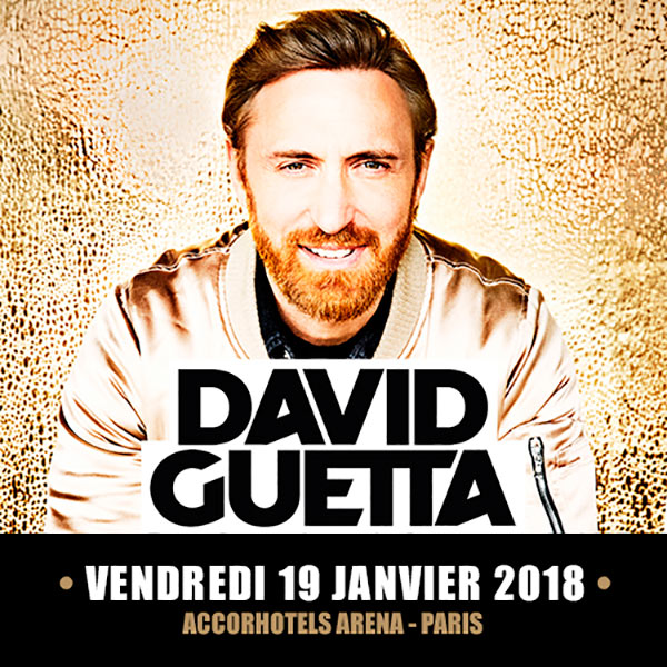DAVID GUETTA en concert à Paris le 19 janvier